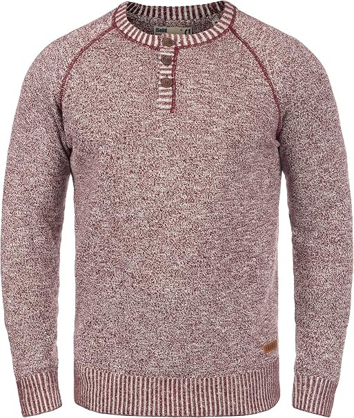 Solid Thian Maglione Pullover Maglieria da Uomo con Girocollo in Cotone  100% lencicol Maglioni Abbigliamento
