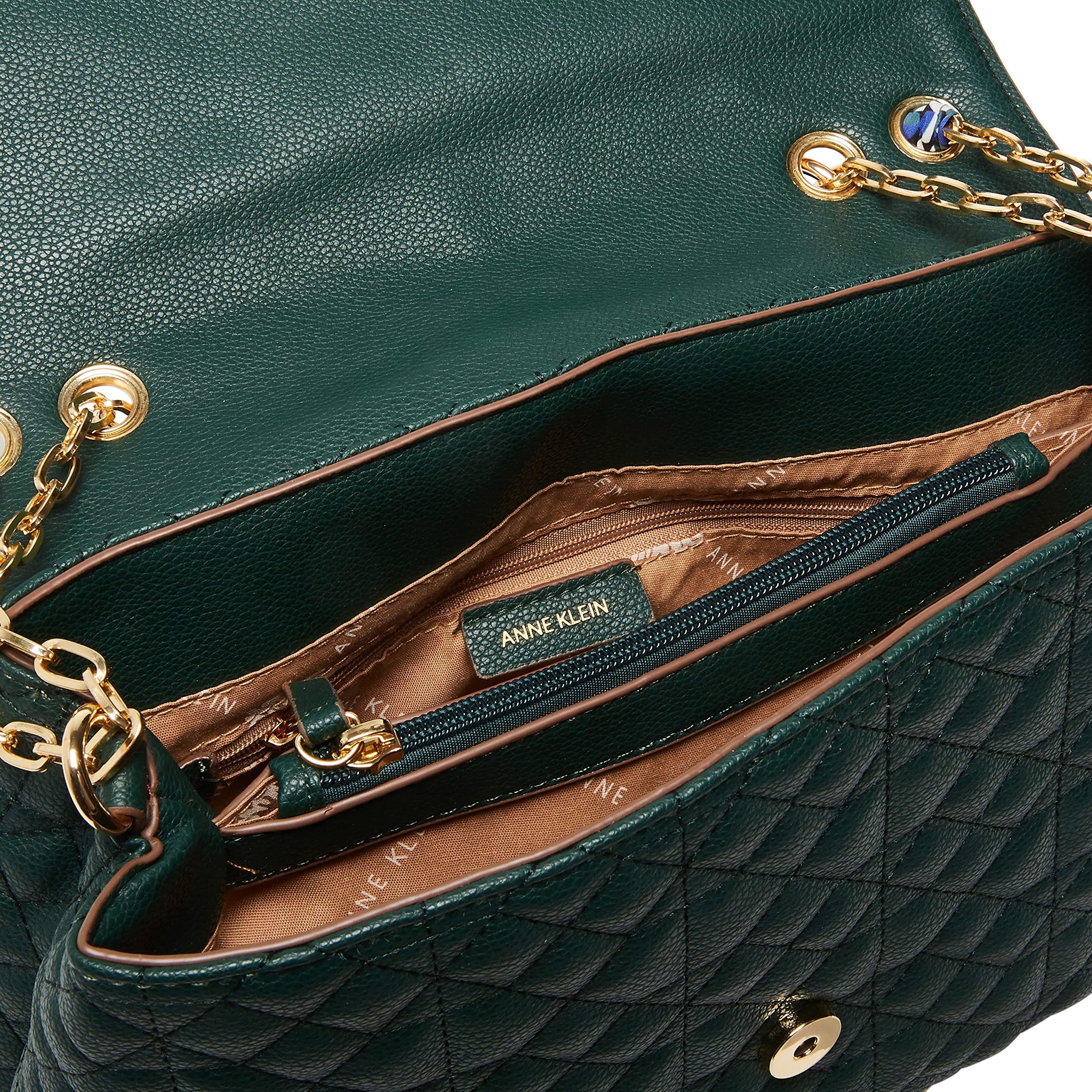 Mua Anne Klein キルトフラップショルダーバッグ, エバーグリーン, One 