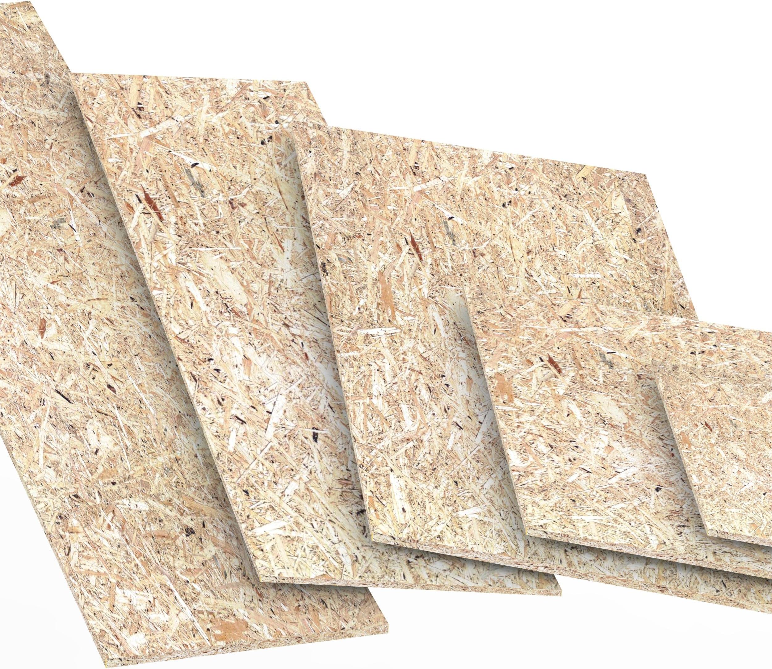 9mm OSB/3 Oriented Strand Board Cut to Size: 1900 x 400 mm Wooden Flake Boards for use in humid Conditions According to DIN EN 300 Wood Composite Panels Sterling Board Length up to 2000mm