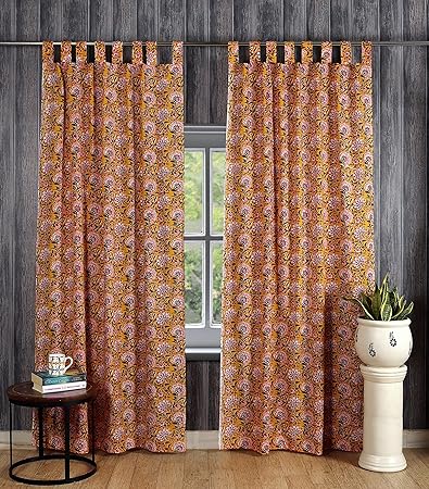 Buy Handicraft Palace Floral Printed 100 Cotton Drapery Valances