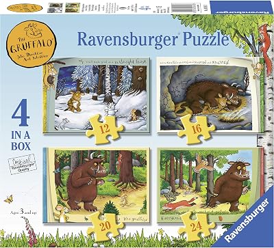 Ravensburger The Gruffalo Toys 4 in Box Jigsaw Puzzles 12 16 20 24 pcs