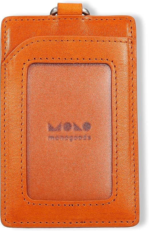 Amazon Co Jp Monogoods モノグッズ 栃木レザー 姫路レザー Idケース ネームケース ネームホルダー 本革 牛革 経年変化 キャメル 文房具 オフィス用品
