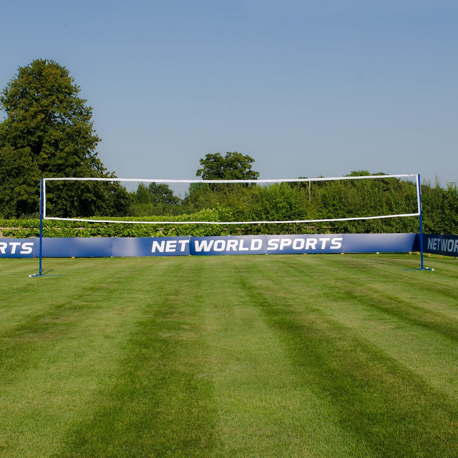 Freestanding Badminton/Volleyball Combi Posts [Optional Nets] | Portable Steel Posts : Sports & Outdoors
