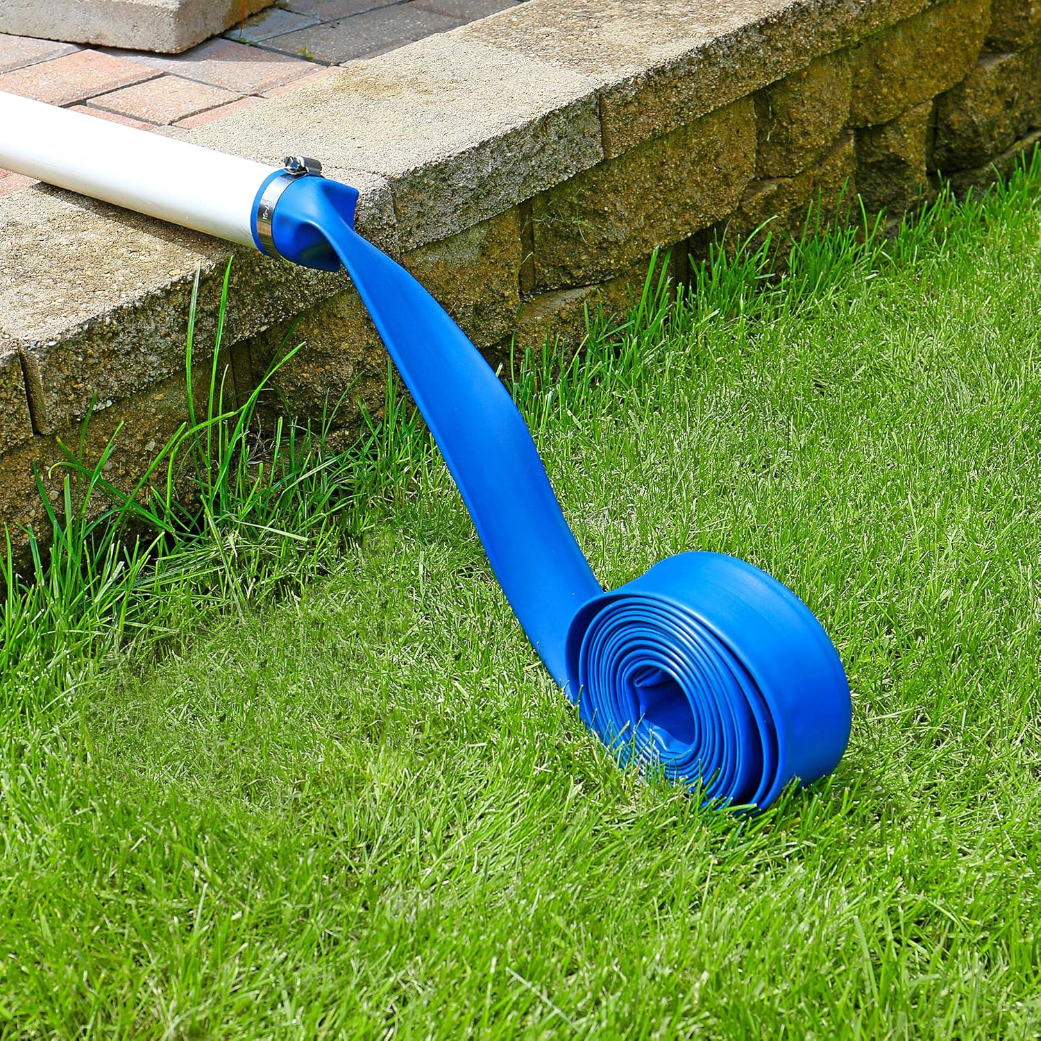 Blue Devil 25-Foot Backwash Hose for Pool with Hose Clamp, 1-1/2" W x 25' L : Garden Hoses : Garden & Outdoor