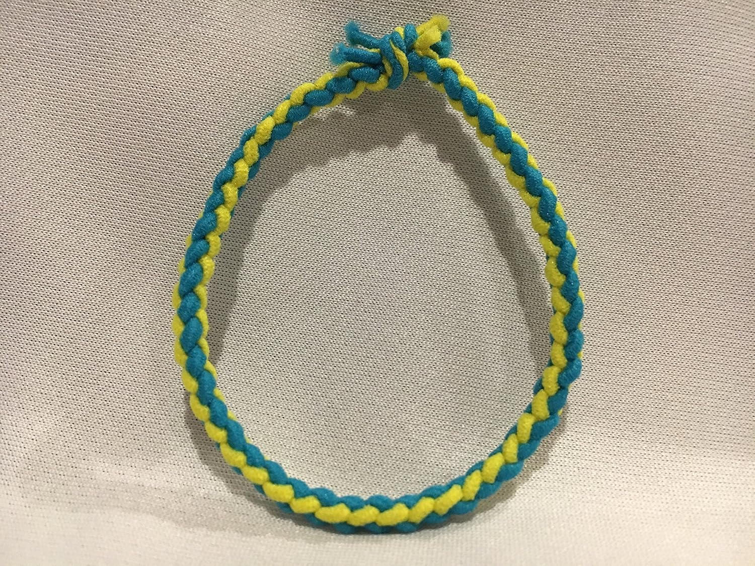 Amazon Com Yellow And Blue Hair Elastic Yellow And Turquoise