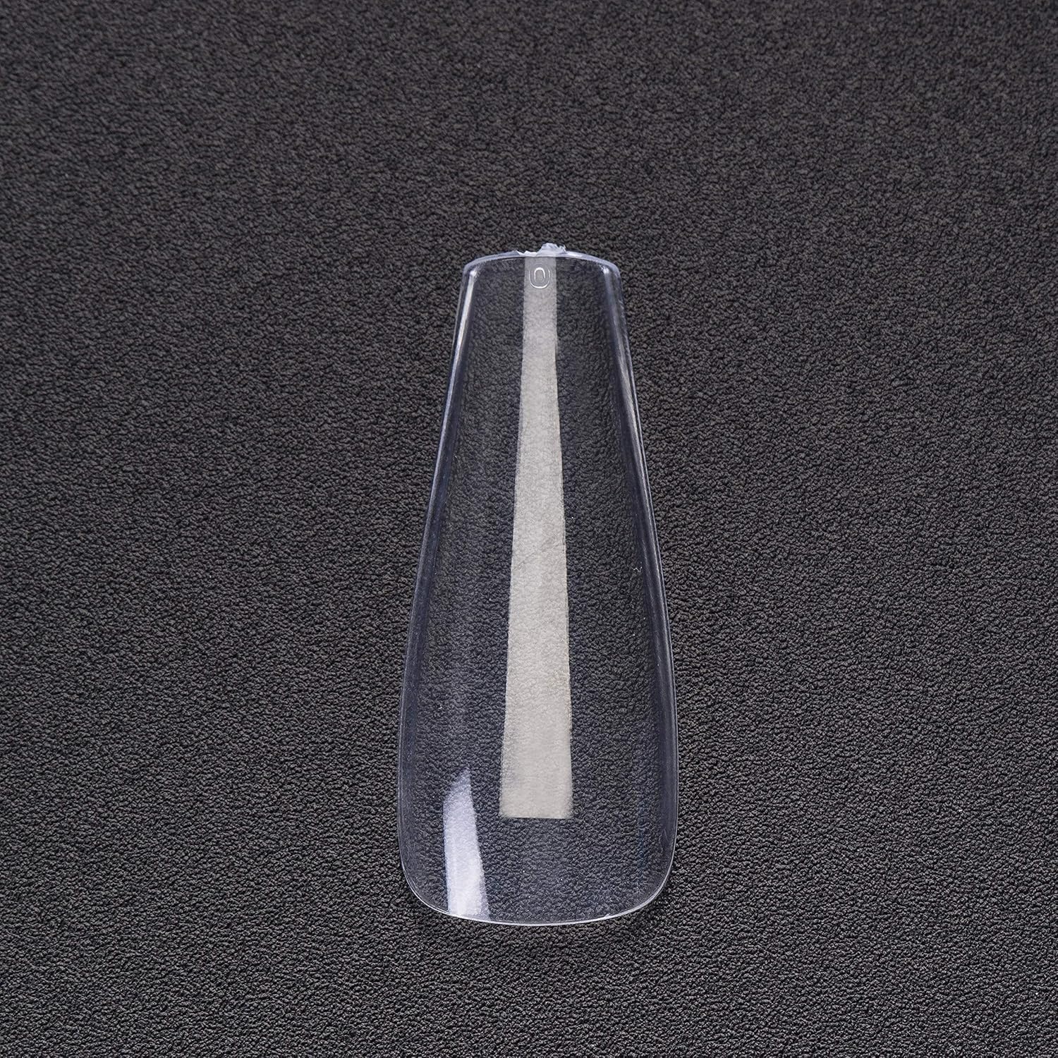 NSBNYMNG CLEAR nail tips–100pcs Curved ballet french false nails with case for nail salons and DIY,10size.: Beauty