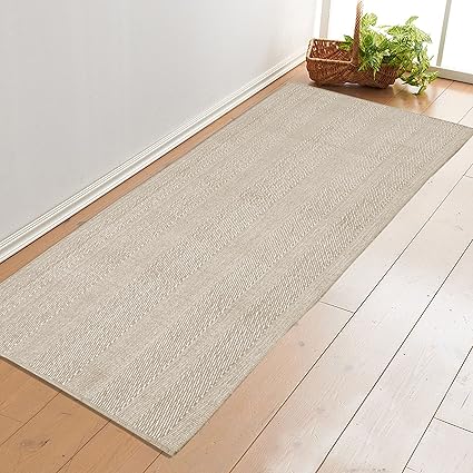 Saral Home Premium Quality Cotton Handloom Made Yoga/Exercise Rugs -70x170 cm