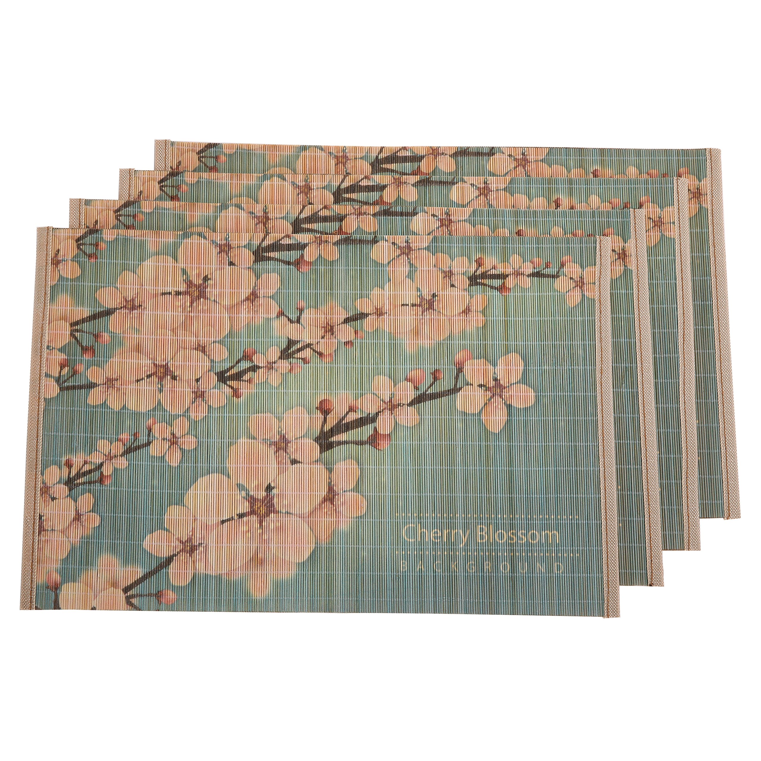 MARSCOOL Bamboo Placemats for Dining Table, Placemats Set of 4,Stain