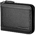 Admetus Mens RFID Blocking Wallets Zipper Leather Wallet for Men Bifold RFID Card Holder