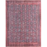 Jaipur Living, Machine Washable 2x10 Runner Rug, Border Dark Red/Blue Hallway Rug