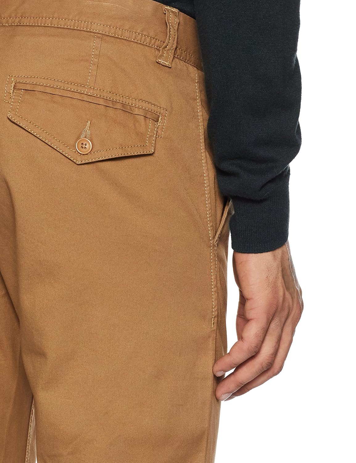 symbol amazon brand men's slim fit cotton casual trousers