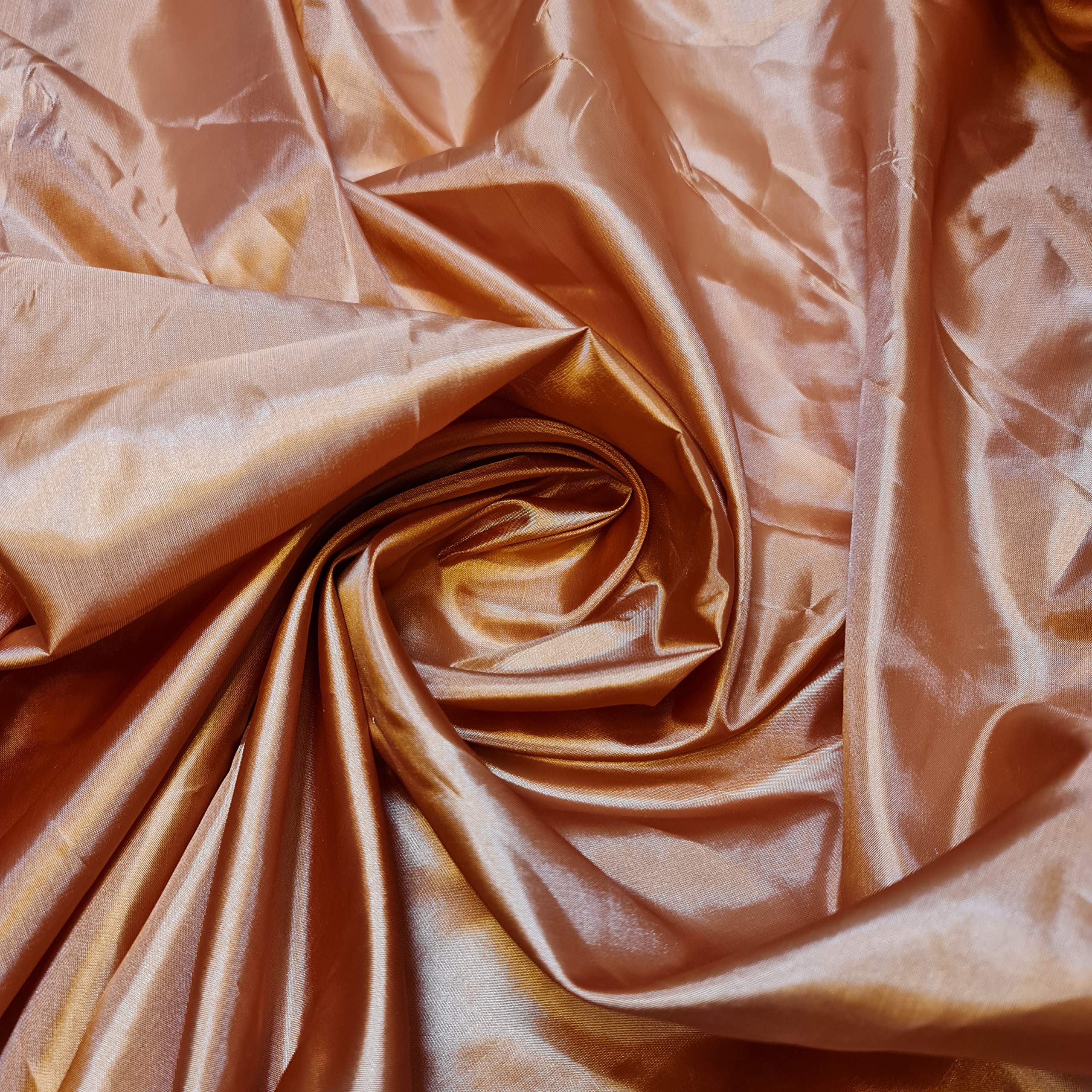 Habotai Dress Skirt Jacket Anti Static Lining Decor Fabric 150cm STH Available in 45 Colours (Rust, 5 Meter)