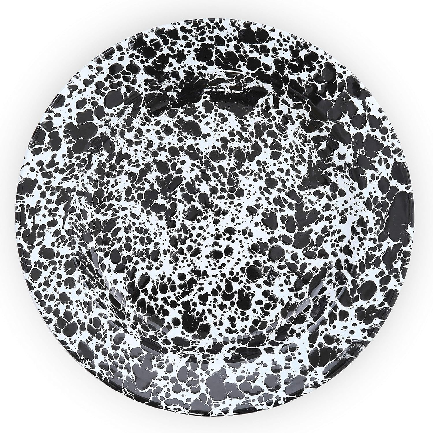 Enamelware Dinner Plate, Black Marble Amazon.co.uk Kitchen & Home