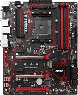 MSI X370 GAMING PLUS AM4 AMD RYZEN 7th Gen DDR4 ATX Motherboard Black view 3