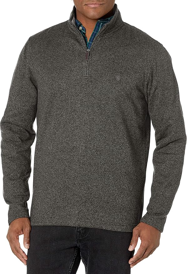 IZOD Men's Advantage Performance Quarter Zip Sweater Fleece Solid