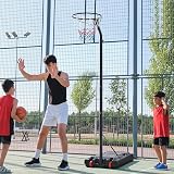 Yaheetech Netball Stand and Post Adjustable Hoop 212-305 cm 38 cm Dia view 2