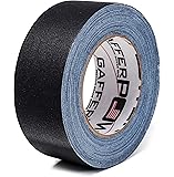 REAL Professional Premium Grade Gaffer Tape by Gaffer Power - Made in the USA - Black (Available in White, Red, Green, Blue) 2 Inch X 30 Yards - Heavy Duty Gaffer's Tape - Non-Reflective - Waterproof - Multipurpose - Better than Duct Tape!