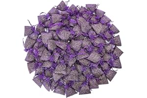 Lavande Sur Terre Bag of 100 Sachets Dried Lavender Flower Lavender Sachets for Drawers and Closets, LV-S-B-100