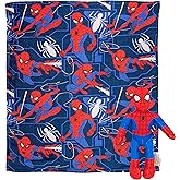 Northwest The Company Character Hugger Pillow & Silk Touch Throw Blanket Set, 40" x 50", Spider-Man - Fearless Spidey