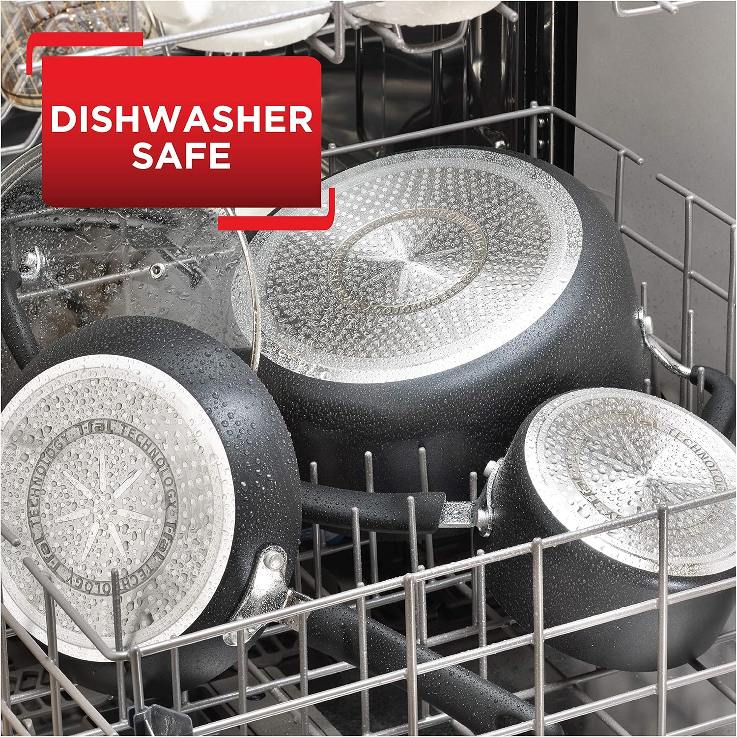T-fal Professional Nonstick Dishwasher Safe Cookware Set, 12-Piece, Black: Kitchen & Dining