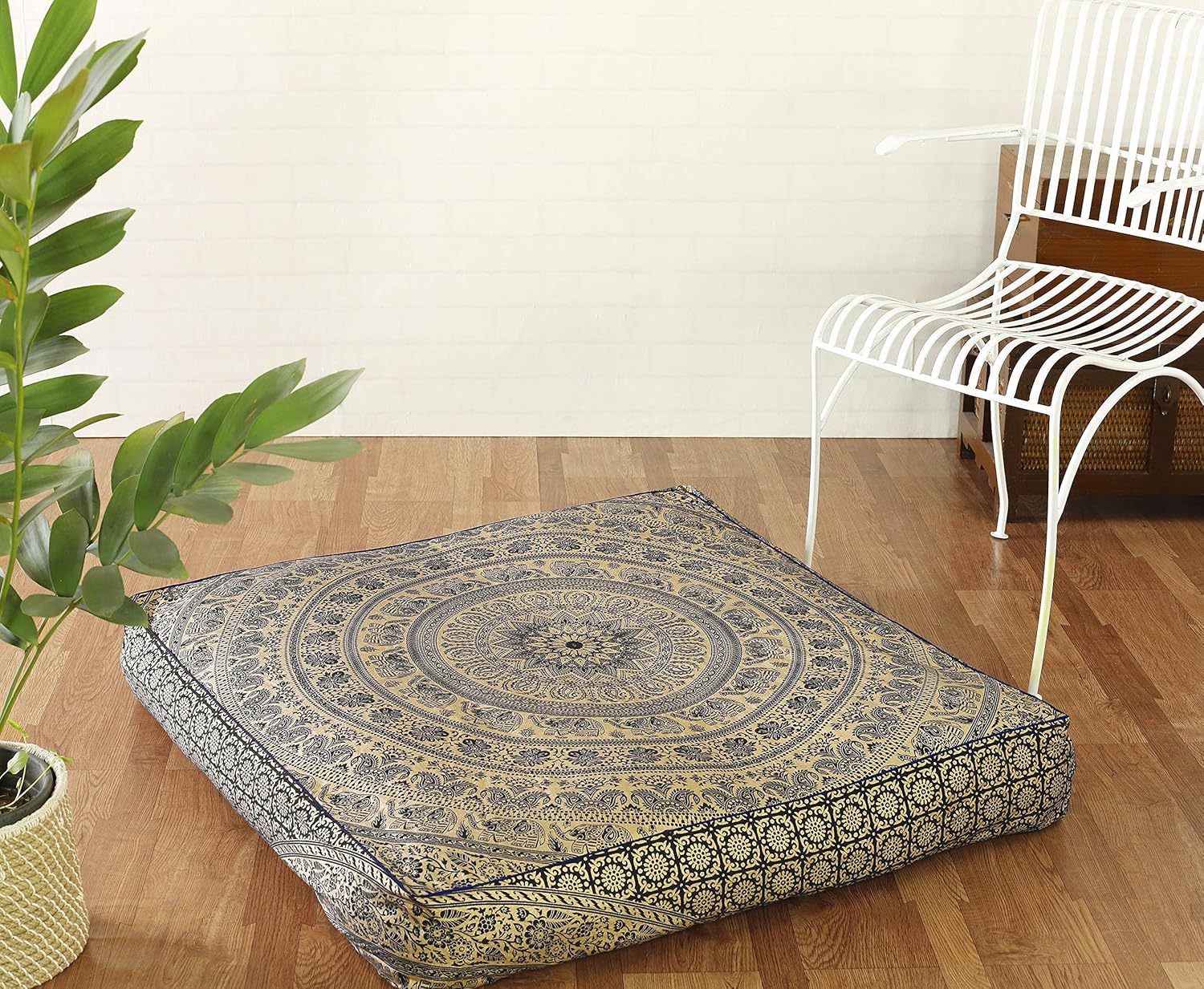Best floor pillow square ottoman