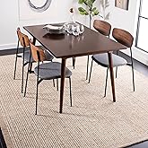 SAFAVIEH Metro Collection Area Rug - 6' Square, Ivory & Light Brown, Handmade Wool, Ideal for High Traffic Areas in Living Ro