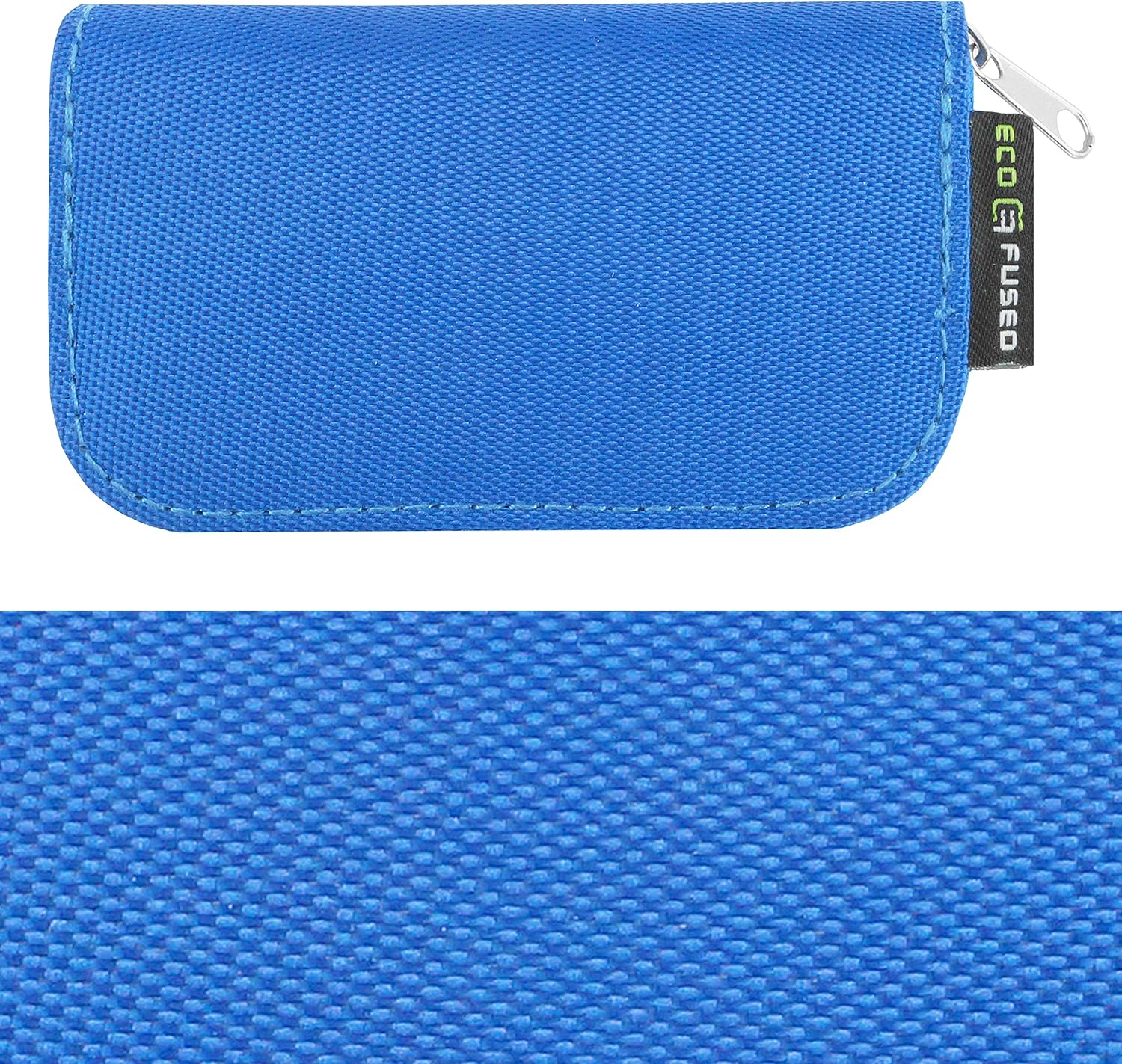 Eco-Fused Memory Card Case - Fits up to 22x SD, SDHC, Micro SD, Mini SD and 4X CF - Holder with 22 Slots (Blue) - Image 5