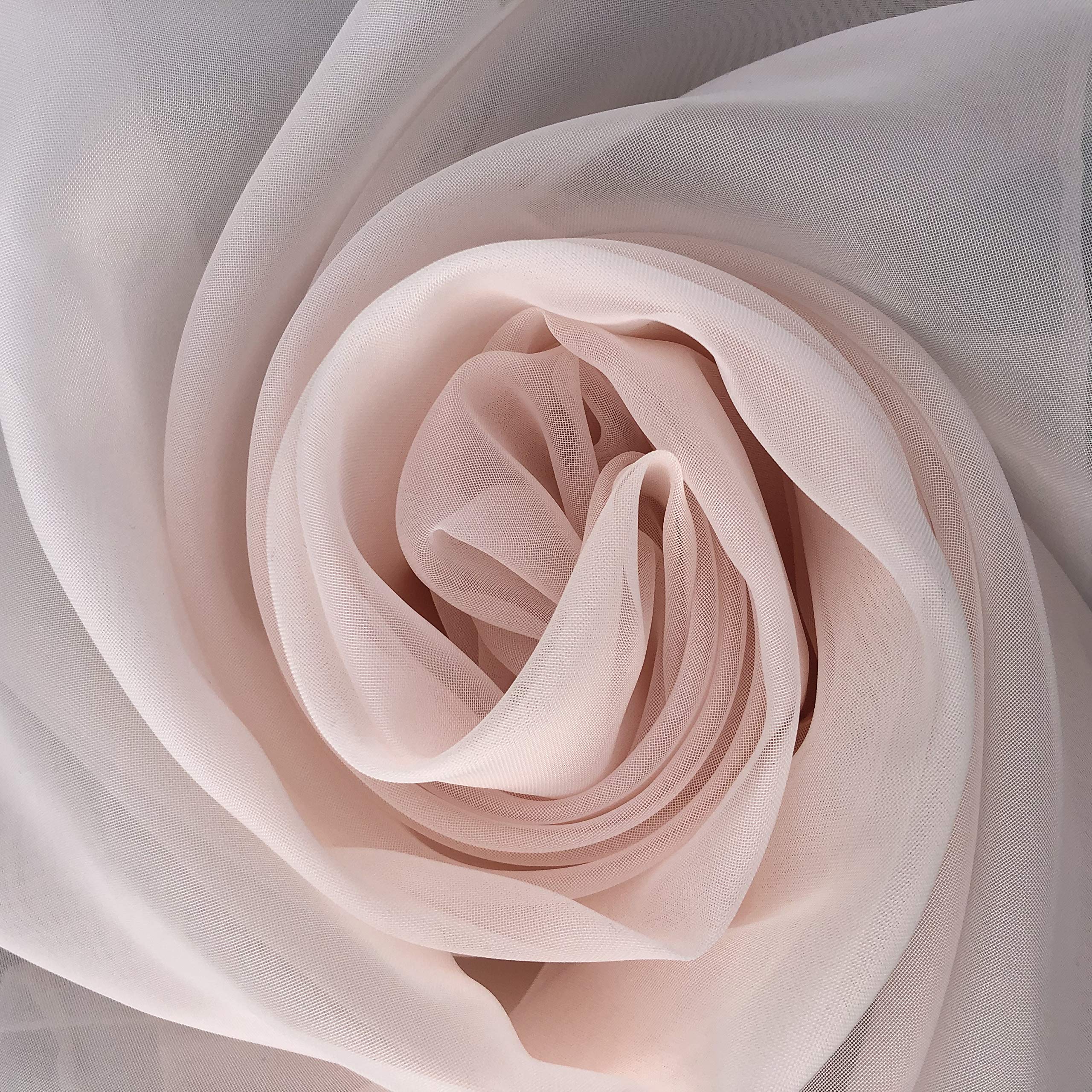 Megachest Wedding Drape Voile Fabric 58 Inches Wide DIY Material (Blush, 5 Meters Long) — image 1