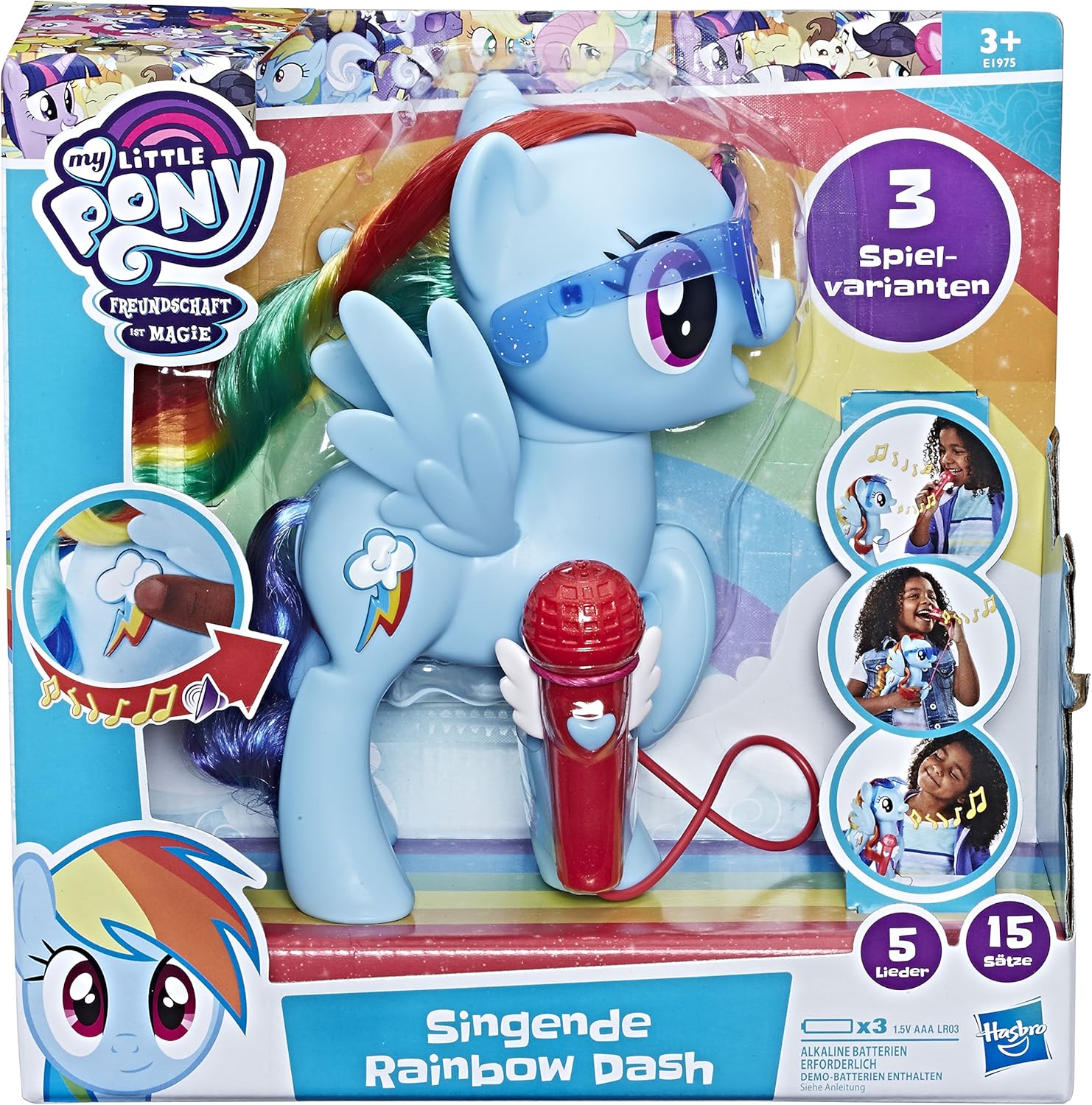 Hasbro E1975100 - Great Singing Rainbow Dash Doll with Voice and Sound Function - Image 3