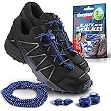 DIAGONAL ONE 2 Pairs Elastic Shoe Laces, No Tie Shoelaces Adults, No Tie Shoe Laces for Kids, Lock Laces