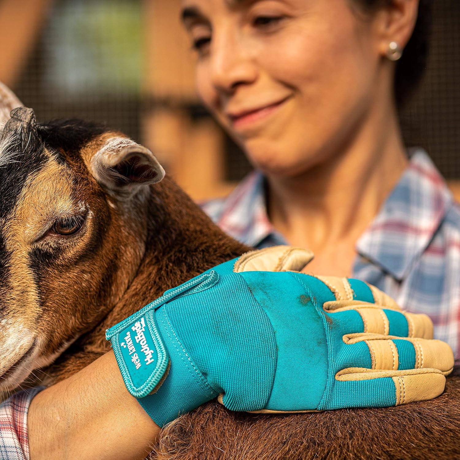 Wells Lamont Women's Hybrid Work/Gardening Gloves | Water-Resistant HydraHyde Leather | Small (3204S): Home Improvement