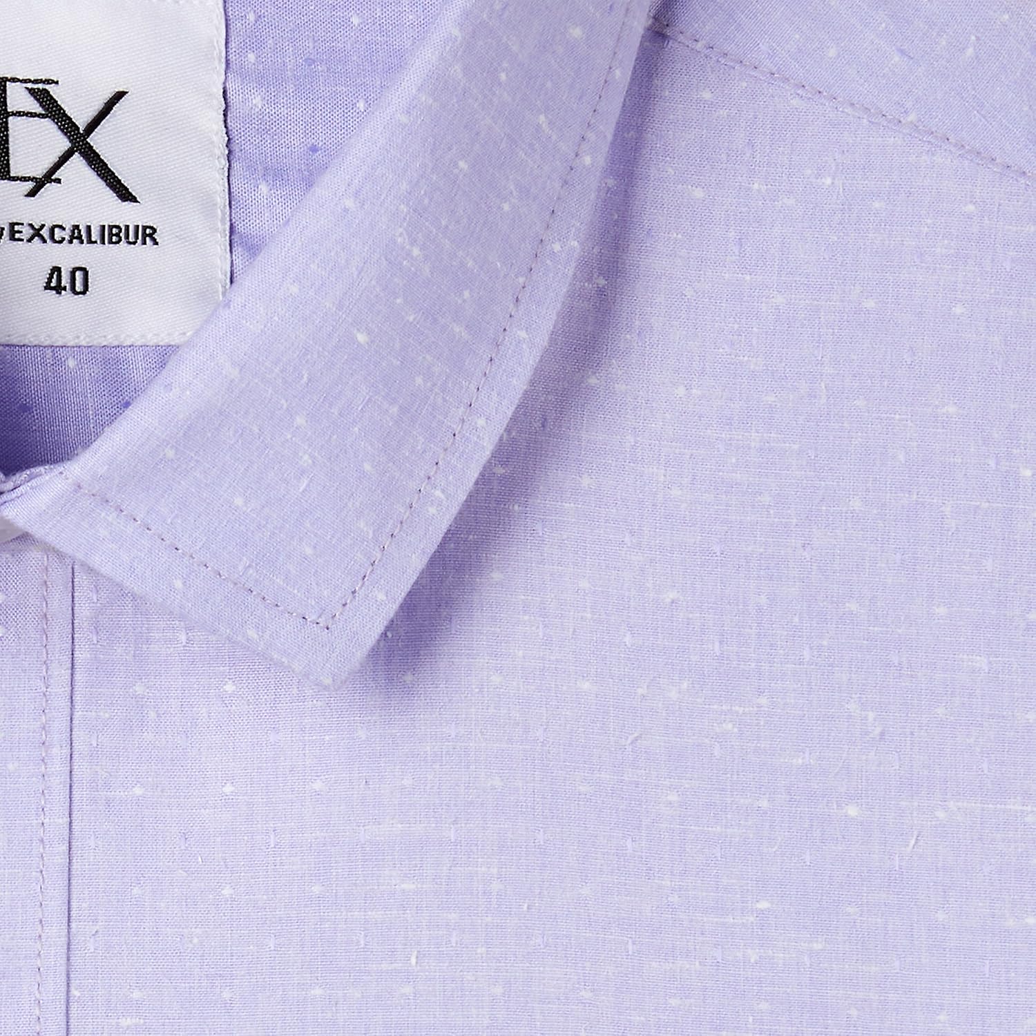 ex by excalibur men's solid regular fit formal shirt (pack of 2)
