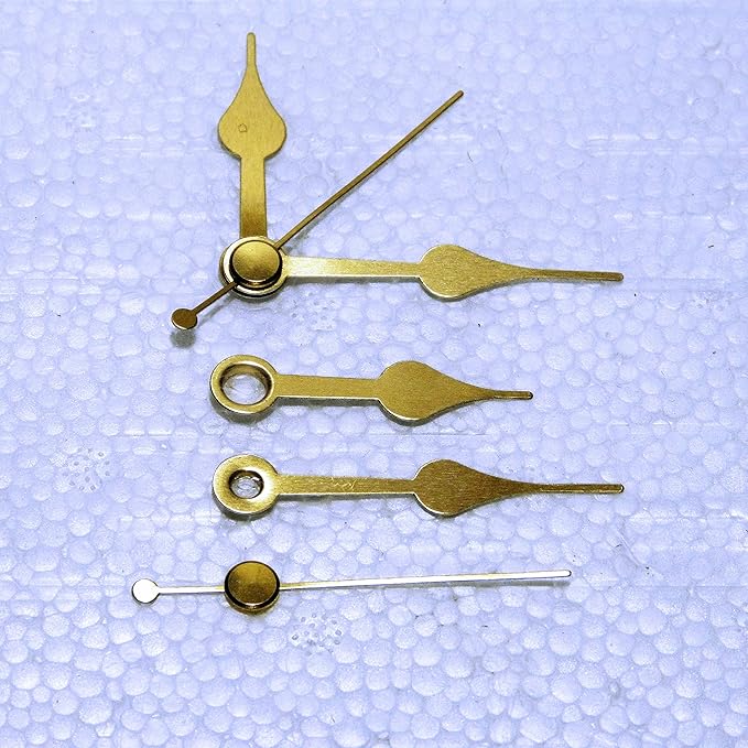 New Replacement Gold Metal Clock Hands For Quartz Clock Movements (24mm