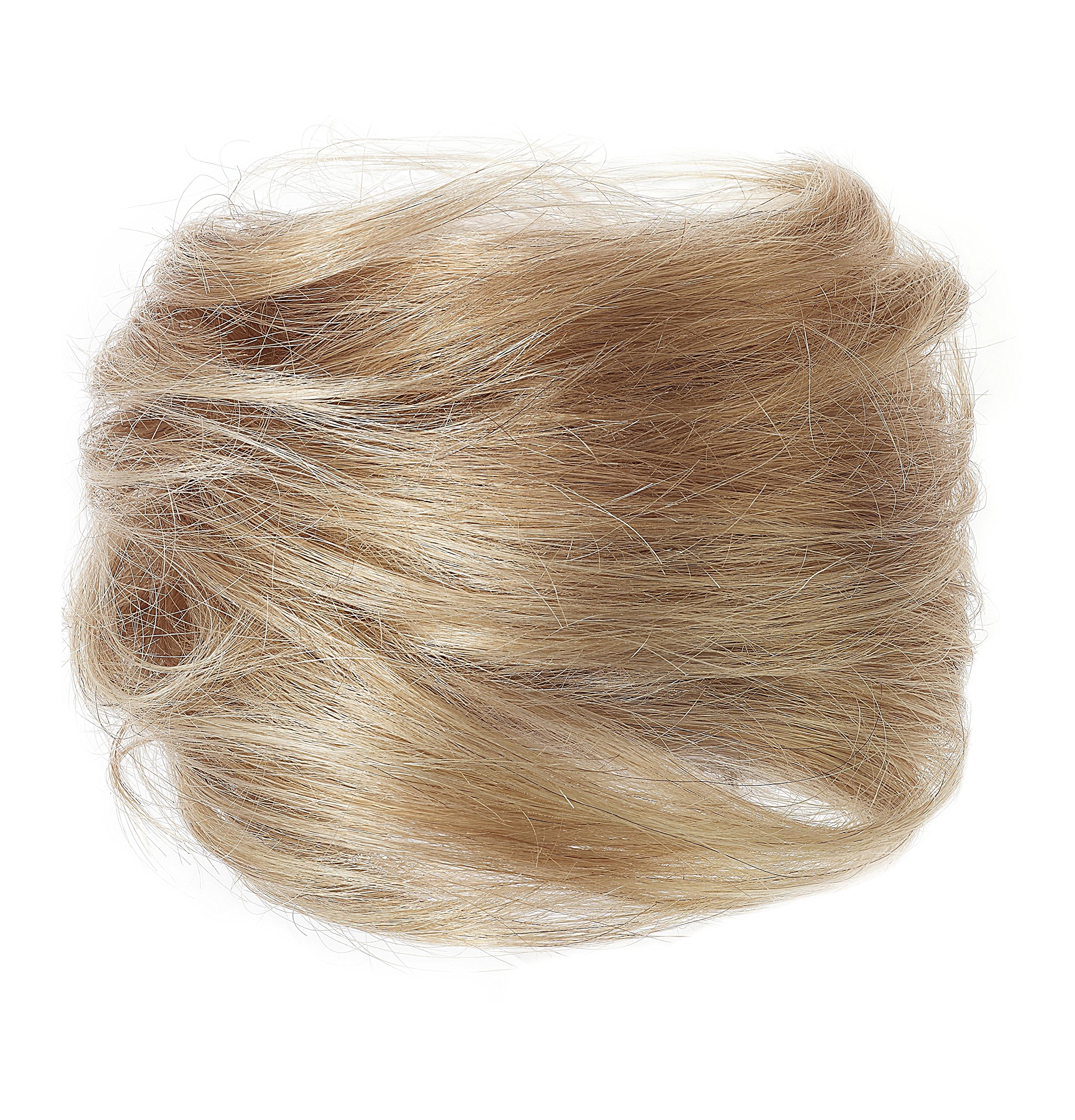 American Dream Large Size Human Hair Bun, Natural Ash Blonde Number 14