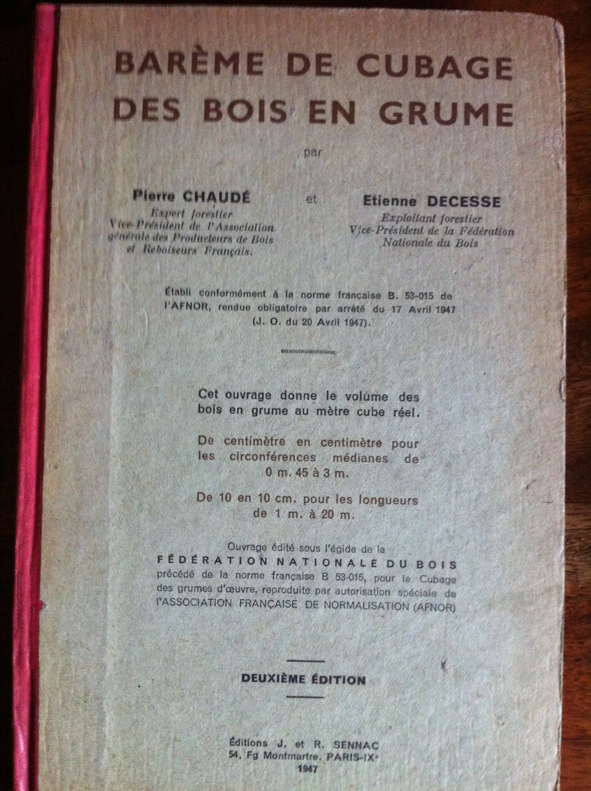 Amazon Fr Bareme De Cubage Des Bois En Grume Par Pierre Chaude Et Etienne Decesse 2e Edition Preface Par Rene Didierjean Chaude Pierre Decesse Etienne Didierjean Rene Livres