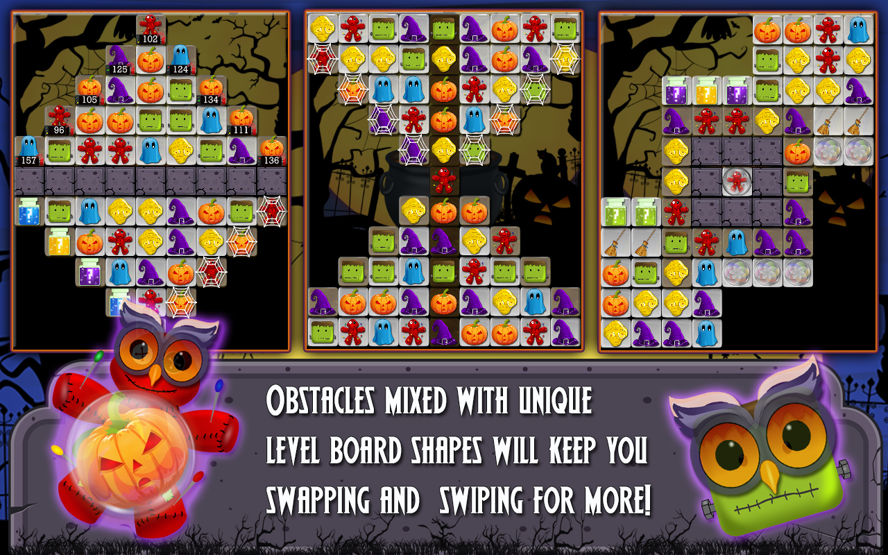 Halloween Drops 2 - Match three puzzle