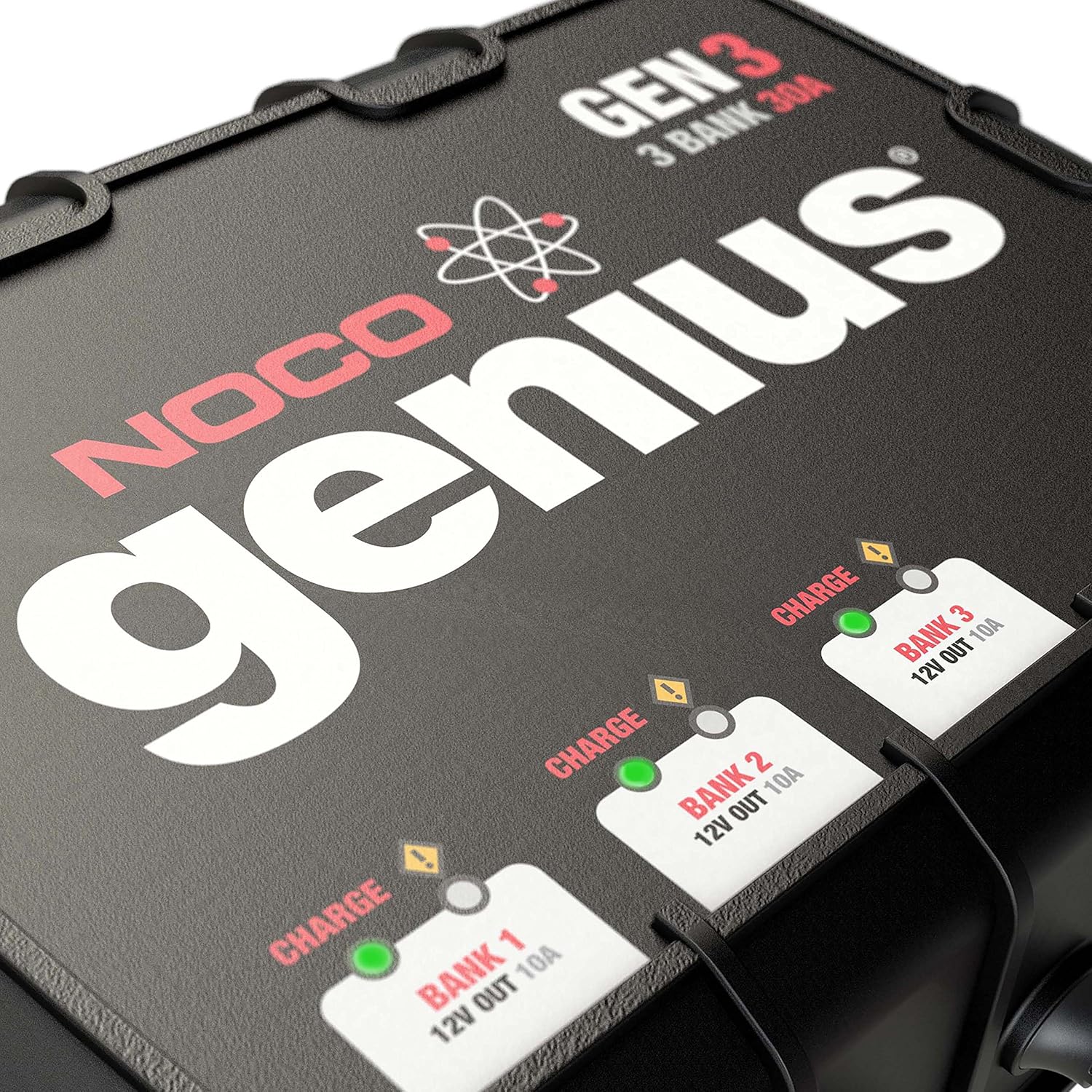 NOCO Genius GEN3, 3-Bank, 30-Amp (10-Amp Per Bank) Fully-Automatic Smart Marine Charger, 12V Onboard Battery Charger And Battery Maintainer: Automotive