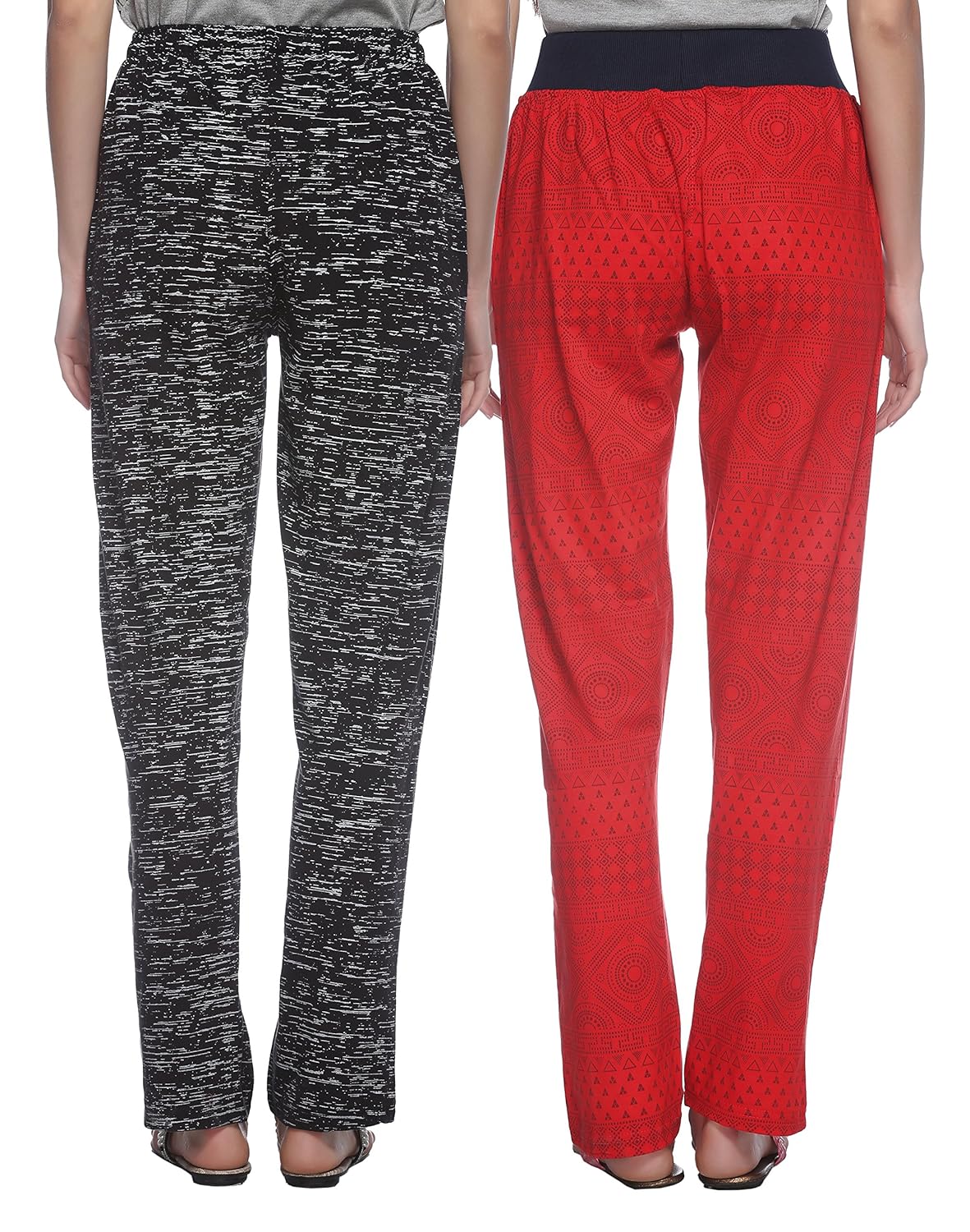 shaun women's cotton track pants (pack of 2)