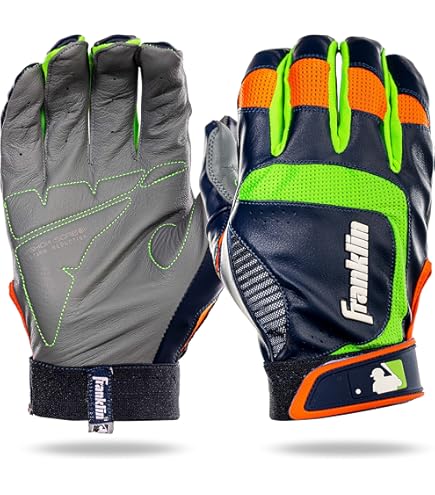 Marucci Blacksmith Full WRAP Gant de frappeur pour adulte Noir/bleu Columbia Taille L