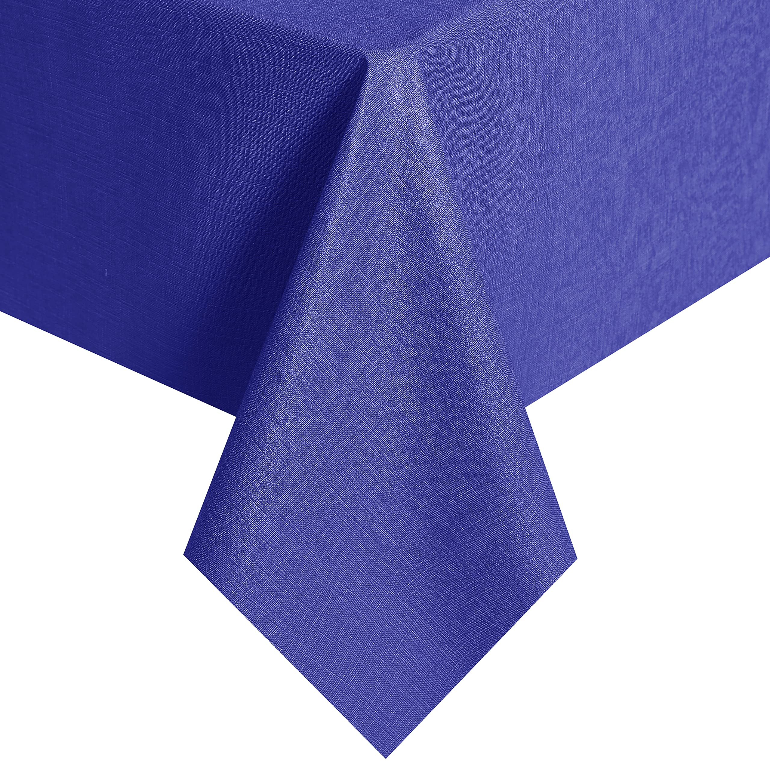 Obstal Vinyl Tablecloth for Picnic Camping Outdoor, 100% Waterproof Oil-Proof Spill-Proof PVC Table Cloth, Wipeable Thick Rectangle Tablecloth Cover (54 x 54 inch, Royal Blue)