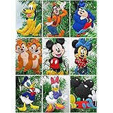 Mickey Mouse Clubhouse Christmas Ornament Set Featuring Mickey and Gang - Unique Shatterproof Plastic Design Around 3" to 3.5" Tall