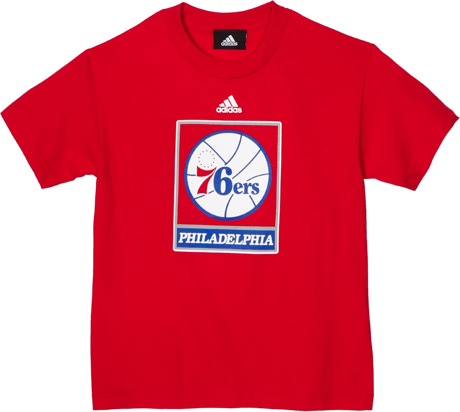 Amazon.com : NBA Philadelphia 76ers Youth 8-20 S Primary Logo Short Sleeve Tee, Small, Red 