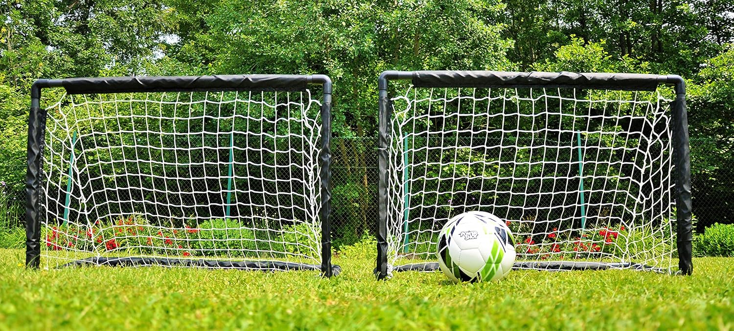 POWERSHOT Mini Football Goals 90 x 60cm Pair Net included Amazon