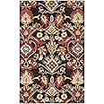 SAFAVIEH Blossom Collection 2' x 3' Charcoal / Multi BLM402H Handmade Wool Entryway Living Room Foyer Bedroom Accent Rug