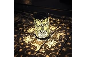 BVGY Solar Lanterns Outdoor SunStar Decor Lights Waterproof Outdoor Decorations for Patio Metal LED Table Atmosphere Lanterns