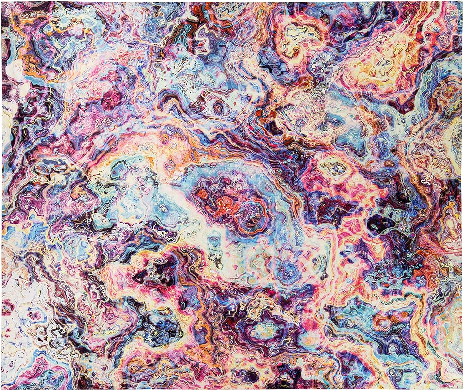 Marble Tapestry and Psychedelic Room Decor (51in.X 59in.) Stoner Decor and Tapestries Trippy with Black Light Effect. Pink, Purple, Blue, Gold Tie Dye Tapestry for Bedroom or Living Room