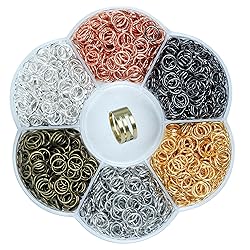 YAKA 3000Pcs 5mm1Box 6 Colors Open Jump Ring,Ring