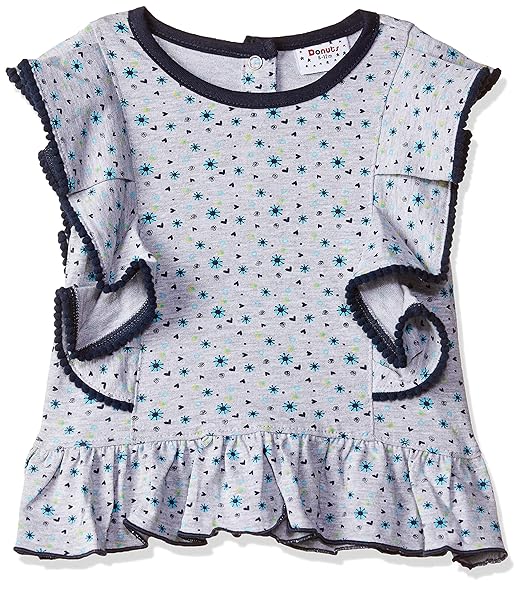 Donuts Baby Girls Plain Regular fit Blouse