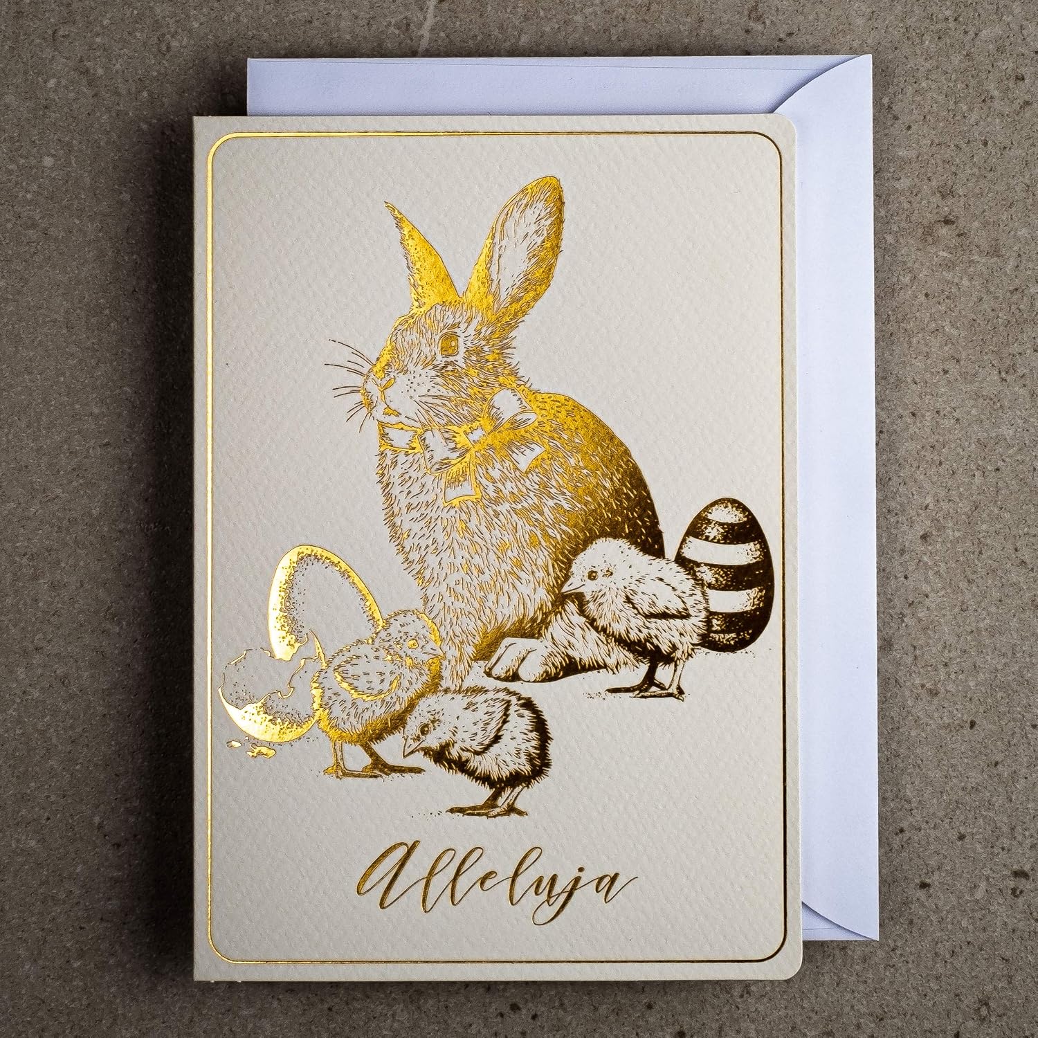 ART NUVO Exclusive Easter Cards, Set of 10 Manual Cards in Light Beige 120 x 170 mm - Image 4