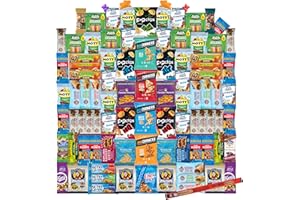 Foxy Fane 90-Count Holiday Gift Box - 90 Healthy Snacks & Treats - Perfect Variety Pack for Easter - Great for Family, Friends & Office